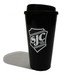 SJC Custom Drums Travel Mug, Black with White Logo