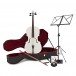 Violoncello 4/4 con custodia + Beginner Pack, White