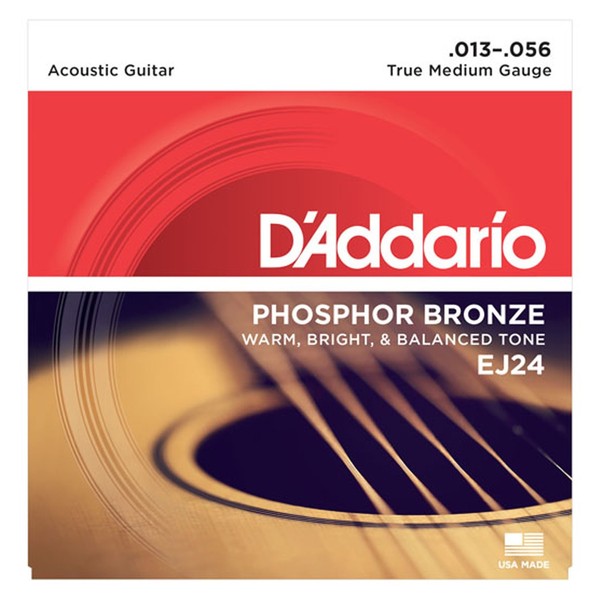 DAddario EJ24 Phosphor Bronze, True Medium, 13-56
