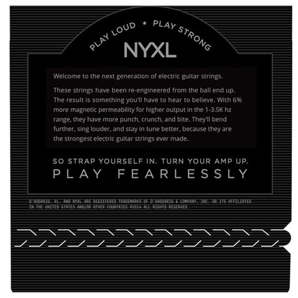 DAddario NYXL1052 Nickel Wound, Light/Heavy, 10-52