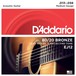 DAddario EJ12 80/20 Bronze Acoustic Guitar Strings, Medium, 13-56