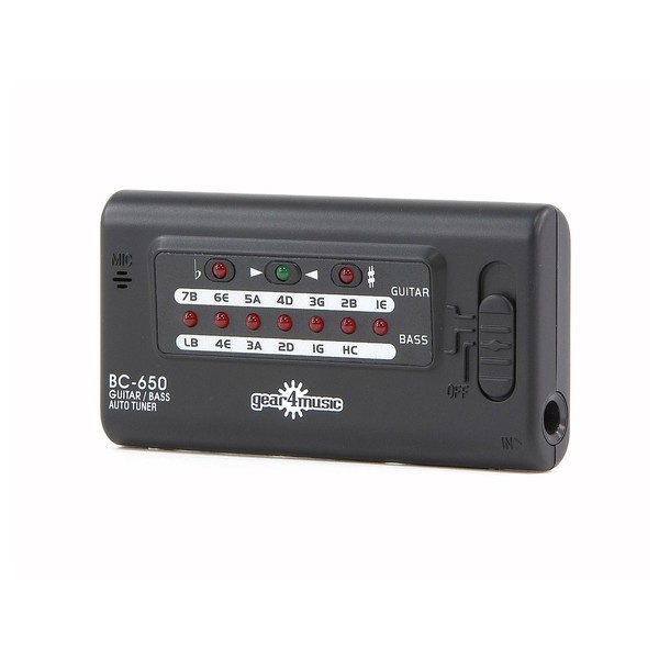 Digital Guitar / Bass Tuner by Gear4music