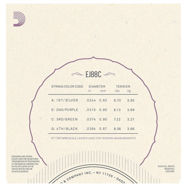 D'Addario EJ88C Nyltech