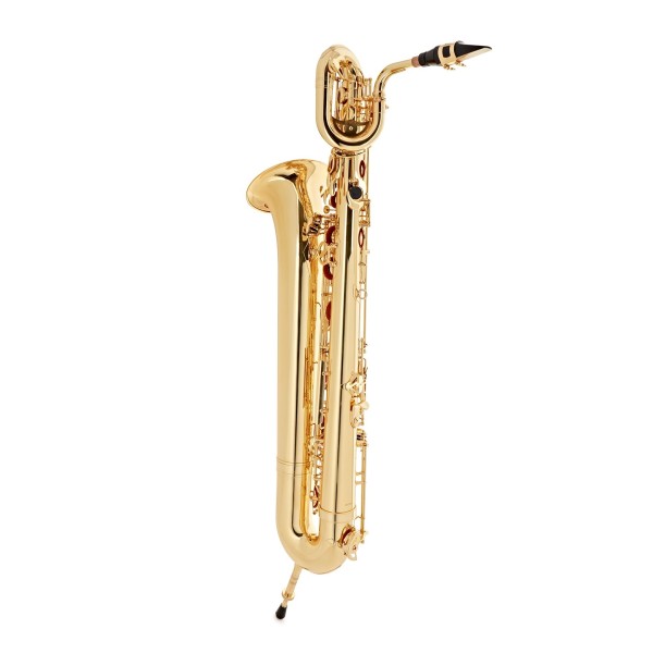 Rosedale Baritone Saxophone by Gear4music, Gold at Gear4music