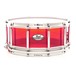 Pearl Crystal Beat 14x5 Acrylic Free Floating Snare Drum, Ruby Red