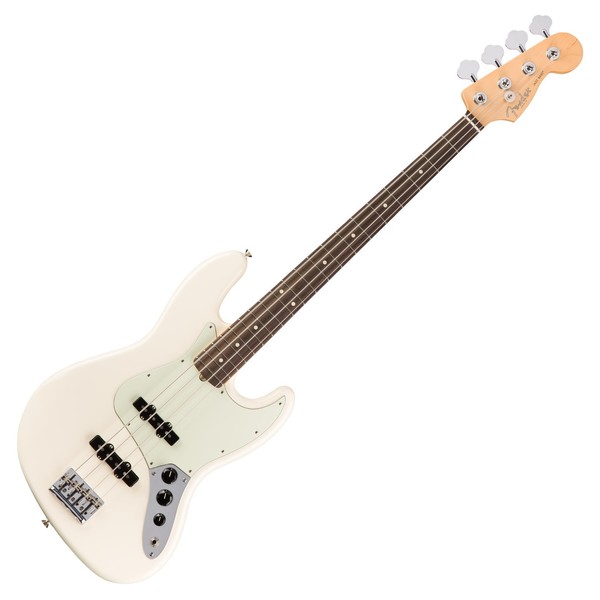 Fender American Pro Jazz Bass Guitar RW, Olympic White