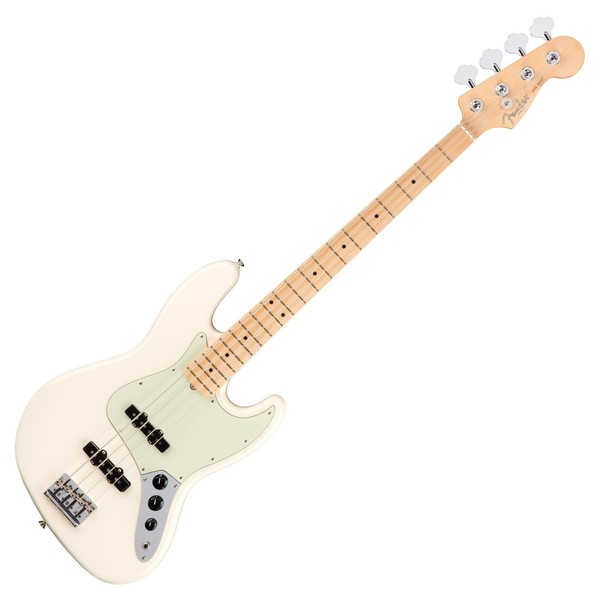 Fender American Pro Jazz Bass Guitar MN, Olympic White