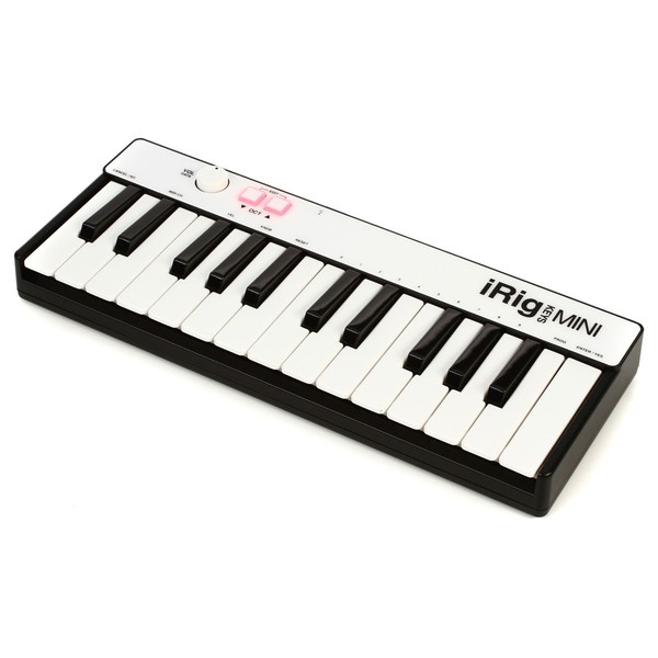 IK Multimedia iRig Mini Keys for iOS, Android and Mac/PC - Angled
