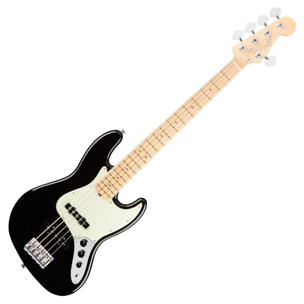 Fender American Pro Jazz V Bass Guitar MN, Black
