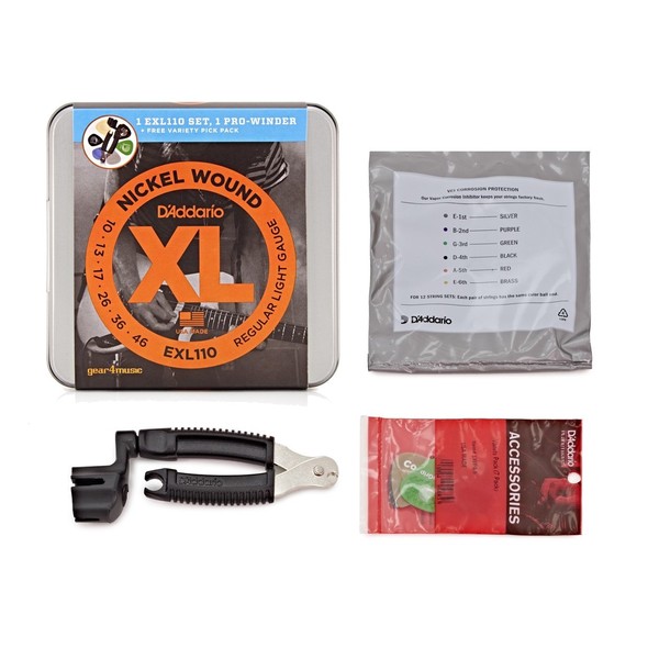 D'Addario EXL110 Guitar Restring Pack