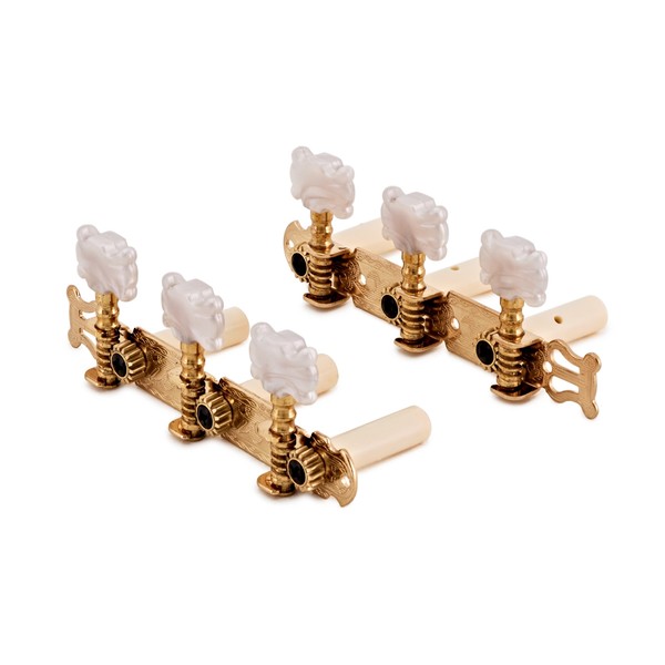 Guitarworks Classical Guitar Machine Heads, Butterfly, Gold