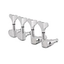 Guitarworks Bass Guitar Mini Machine Heads, 2-a-side, Chrome