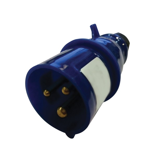 230 V Blue 16 A 3 Contact High Current In-line Plug