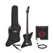 Harlem Z Bass Guitar + 150W Amp Pack, Black