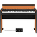 Korg LP-380 73 Key Digital Piano, Black and Orange