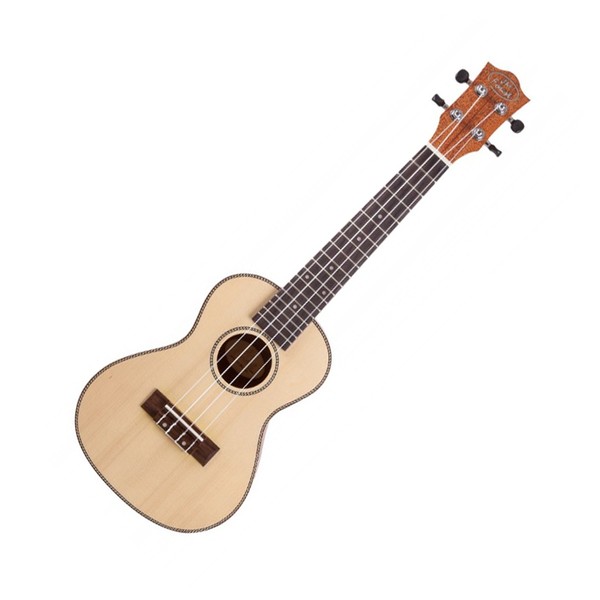 JM Forest FBC300 Arched Top Solid Spruce Concert Ukulele, Natural