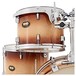 WHD Birch 5 Piece Fusion Complete Drum Kit, Tobacco Burst