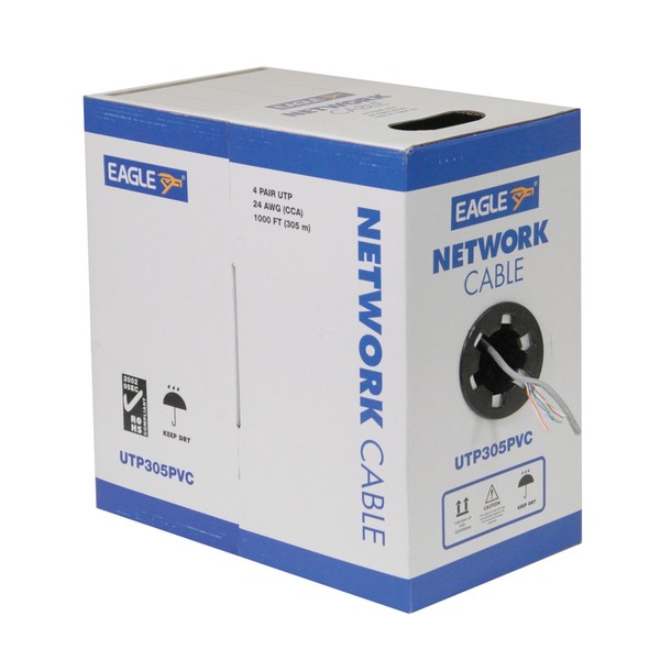 Eagle Economy UTP PVC CCA Network Cable, 305m