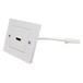 Eagle Single HDMI Wall Plate With Flying Lead