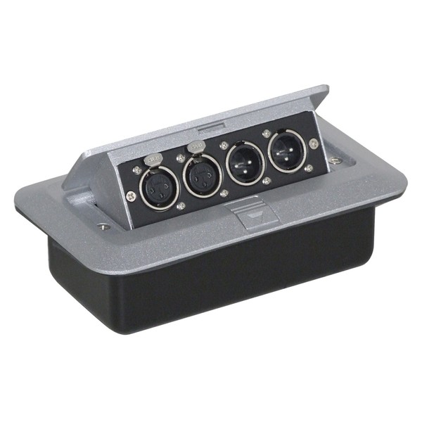 Eagle Pop-up AV Combo Plate With 3 Pin Chassis Plugs & XLR Sockets