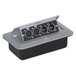 Eagle Pop-up AV Combo Plate With 3 Pin Chassis Plugs & XLR Sockets