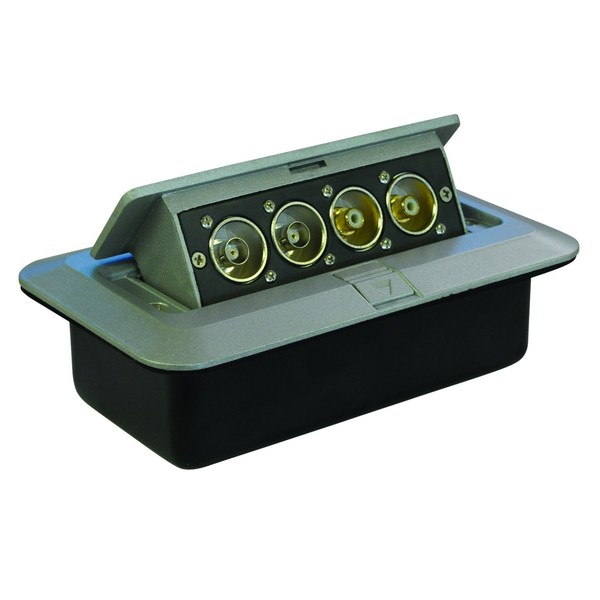 Eagle Pop-Up AV Plate With BNC Connectors & Phono Sockets