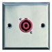 Eagle Metal AV Wall Plate With 1 x 2 Pole Speaker Connector