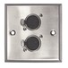 Eagle Metal AV Wall Plate With 2 x XLR Sockets