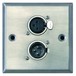 Eagle Metal AV Wall Plate With XLR 3 Pole Male & XLR 3 Pole Female