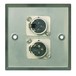 Eagle Metal AV Wall Plate With XLR 3 Pole Male & XLR 3 Pole Female