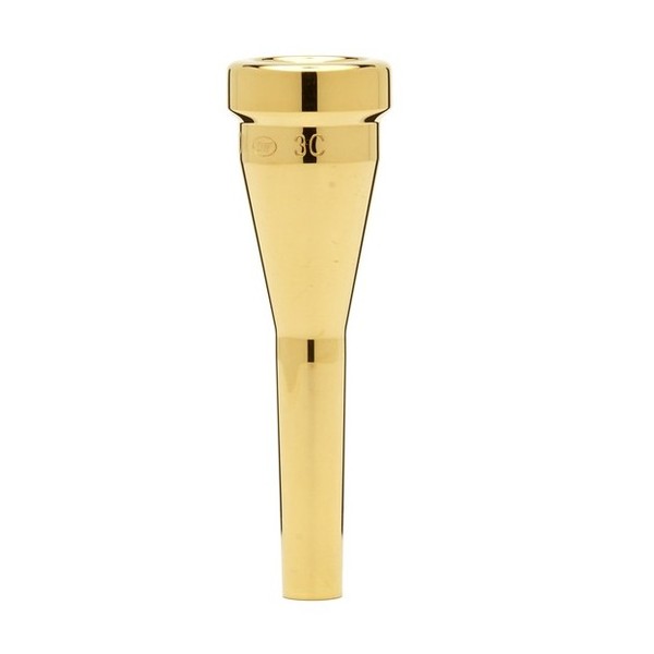 Denis Wick Heavy Top 3C Trumpet Mouthpiece, Gold Rim