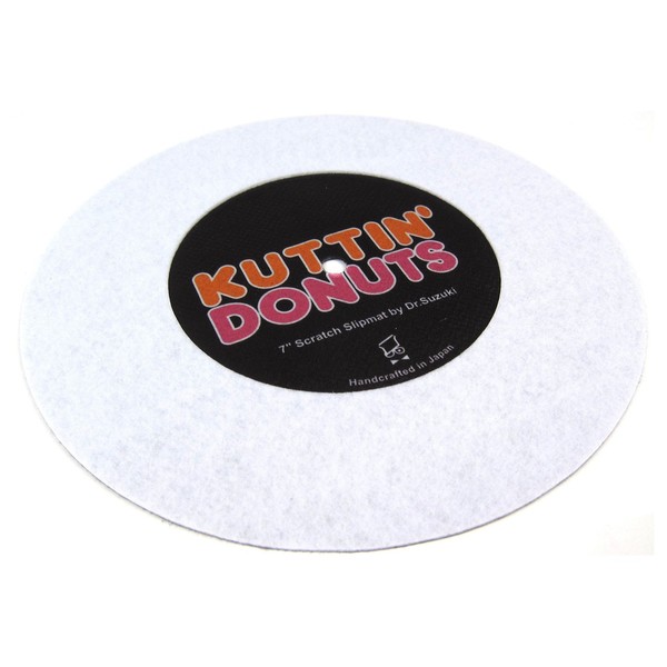 Dr Suzuki Kuttin Donuts 7" Slipmat, White - Slipmat