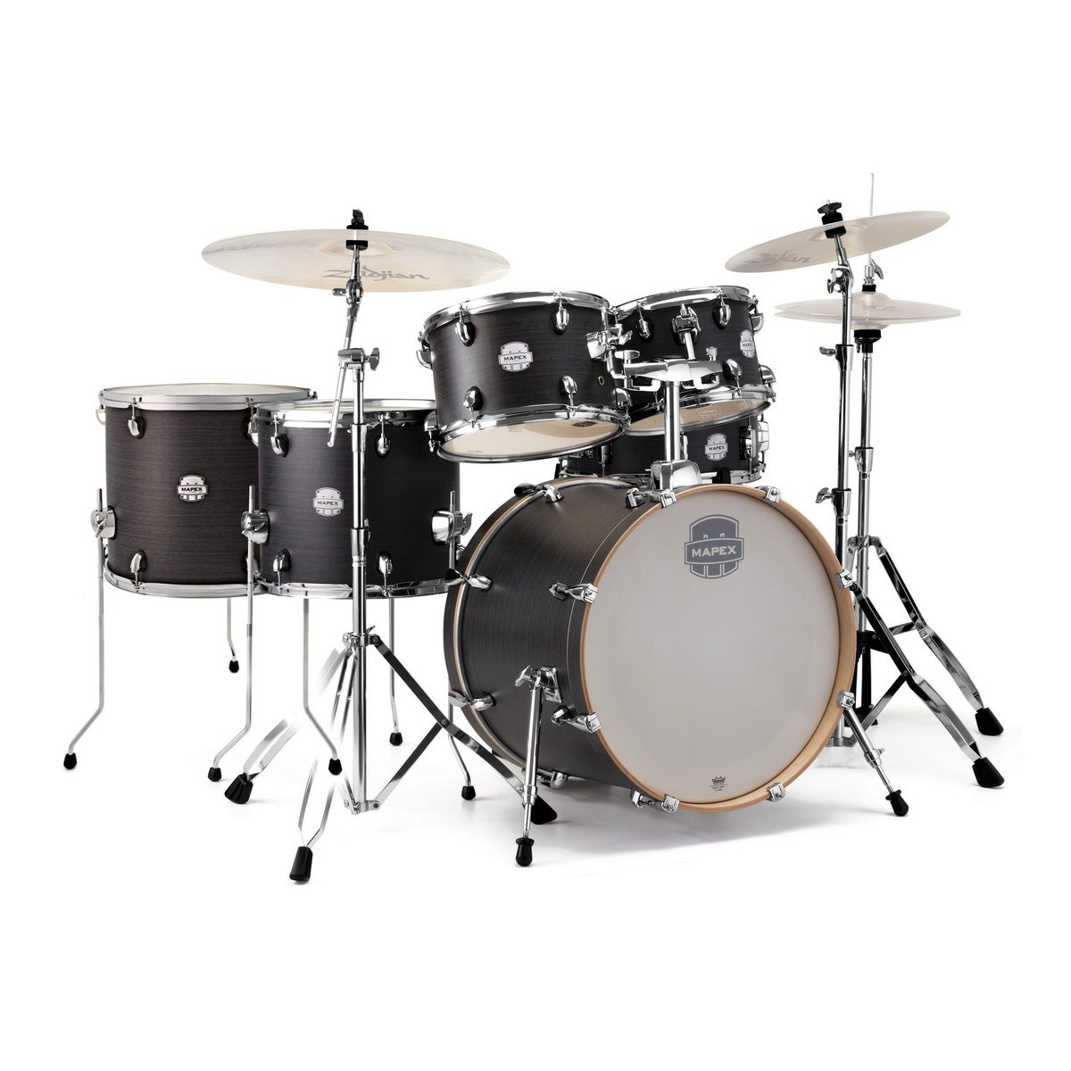 DISC Mapex Storm 22'' Rock Fusion Drum Kit w/ Free Floor Tom, EB ...