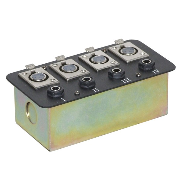 Eagle Metal AV Wall Plate With XLR Sockets & 6.35 mm Jack Sockets