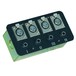 Eagle Metal AV Wall Plate With XLR Sockets & 6.35 mm Jack Sockets