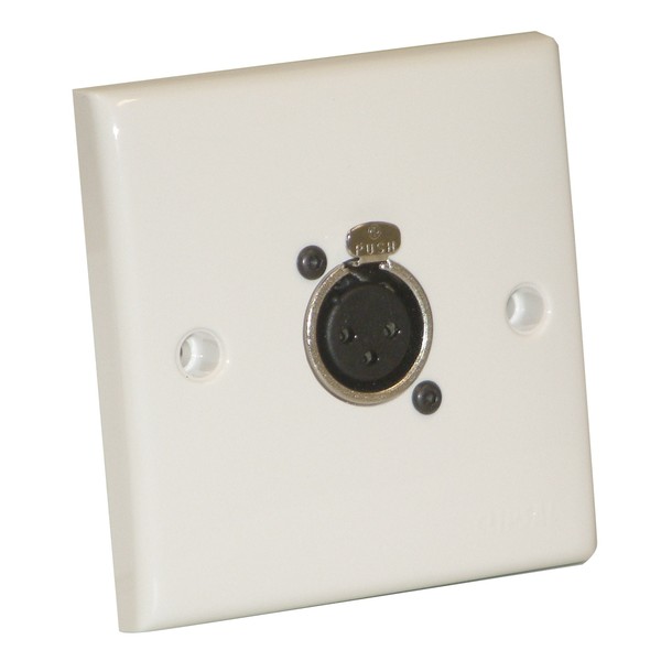 Eagle AV Wall Plate With 1 x 3 Pin Female XLR Socket