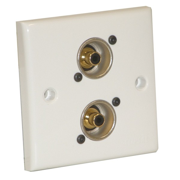 Eagle AV Wall Plate With 2 x Phono Socket