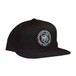 SJC Custom Drums Snapback Hat, Black on Black white Text