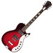 Silvertone 1423 Electric Guitar, Red Silver Flake Burst