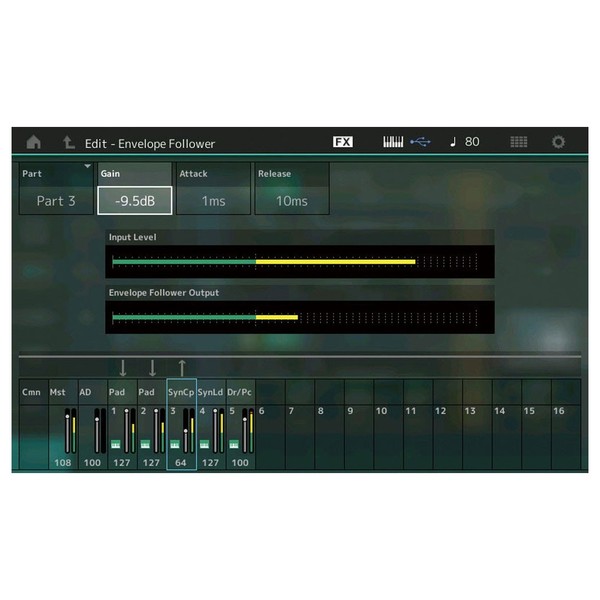 Yamaha MONTAGE 6 Synthesizer - Envelope