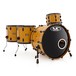 SJC Drums 4 Piece Maple Shell Pack, Golden Ochre Stain, Used By TDWP