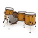 SJC Drums 4 Piece Maple Shell Pack, Golden Ochre Stain, Used By TDWP