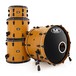 SJC Drums 4 Piece Maple Shell Pack, Golden Ochre Stain, Used By TDWP