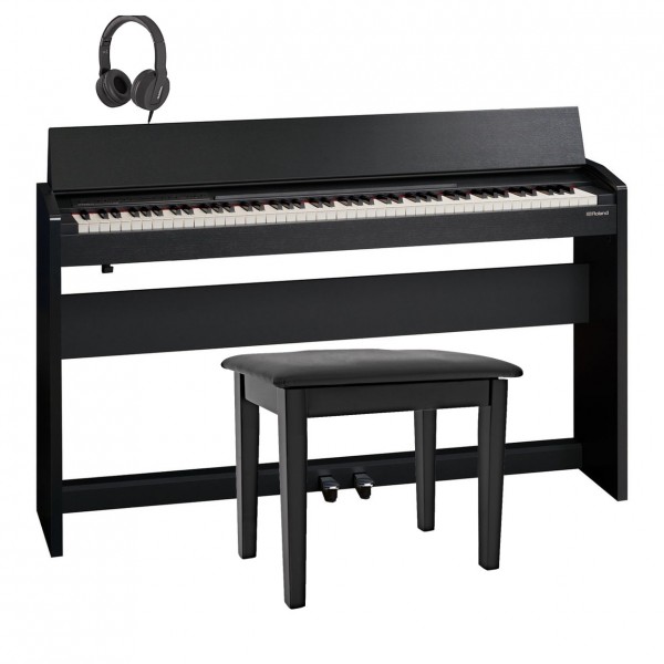 Roland F140R Digital Piano Package, Contemporary Black