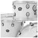 Natal Arcadia UFX Plus Drum Kit With Hardware, Piano White LTD ED