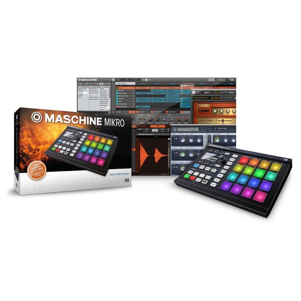 Native Instruments Maschine Mikro MK2, Preto - Como Novo na