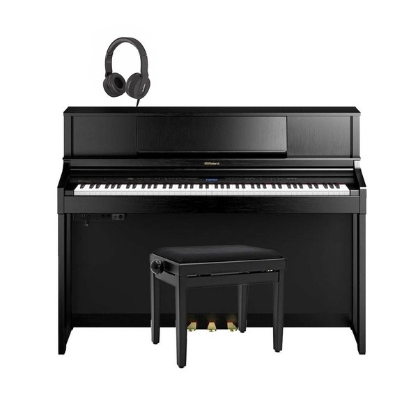 Roland LX7 Digital Piano Package, Contemporary Black