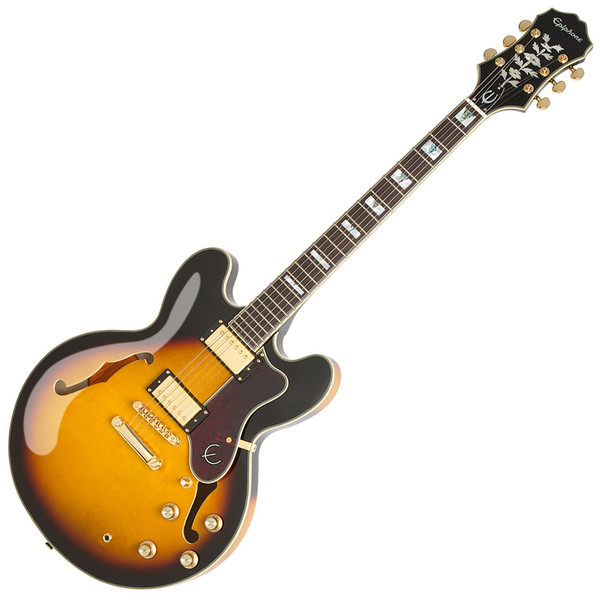 Epiphone Sheraton II Pro Electric Guitar, Vintage Sunburst