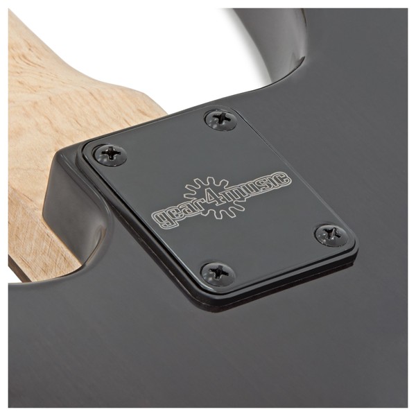 Lexington Bass Guitar by Gear4music, Tansparent Black