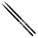 Vic Firth American Classic 5A Hickory Drumsticks, Black, Wood Tip